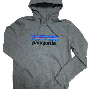 PATAGONIA - Logo hoodie in grey